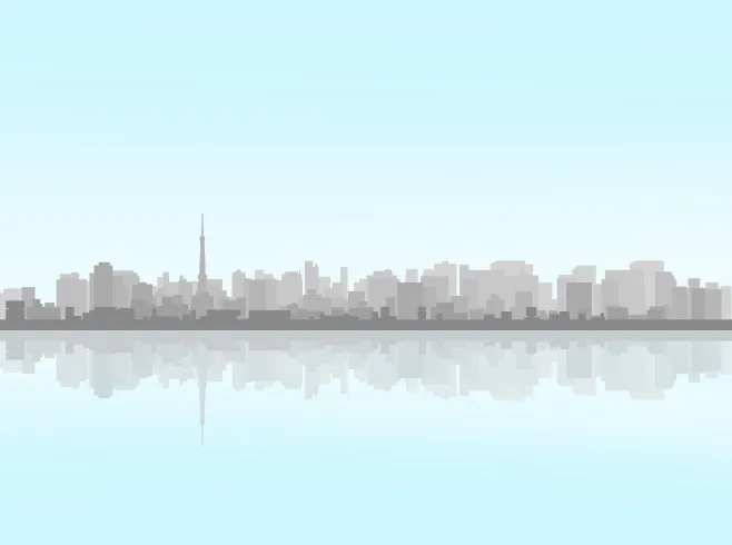 住宅が並ぶ街のイメージイラスト